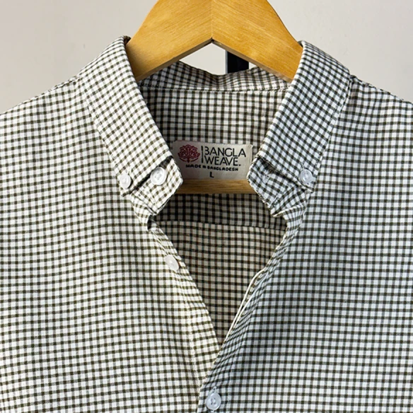 Classic Gingham Long Sleeve Men's Shirt